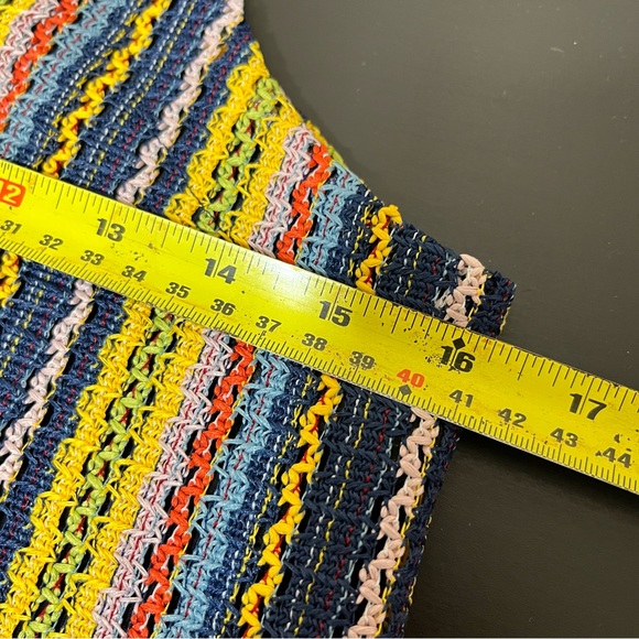 Texture & Thread by Madewell Tie Shoulder Tank Top in Rainbow Crochet - Lined - Picture 12 of 13